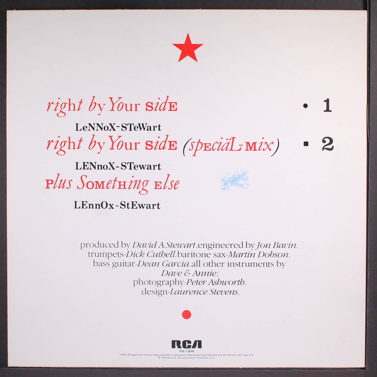 right by your side by EURYTHMICS