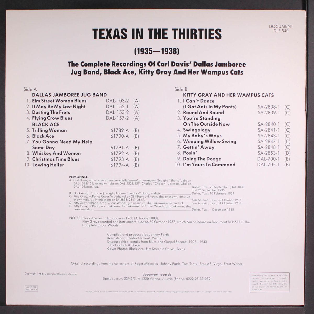 texas in the thirties, 1935-1938 by VARIOUS