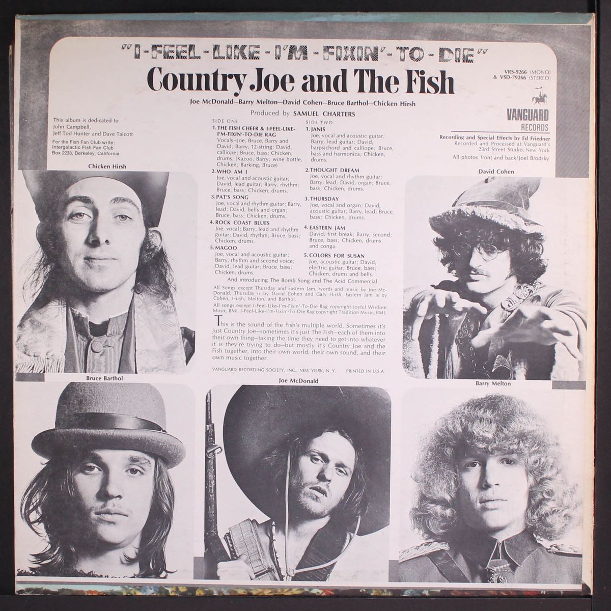 i feel like i'm fixin' to die by COUNTRY JOE & THE FISH