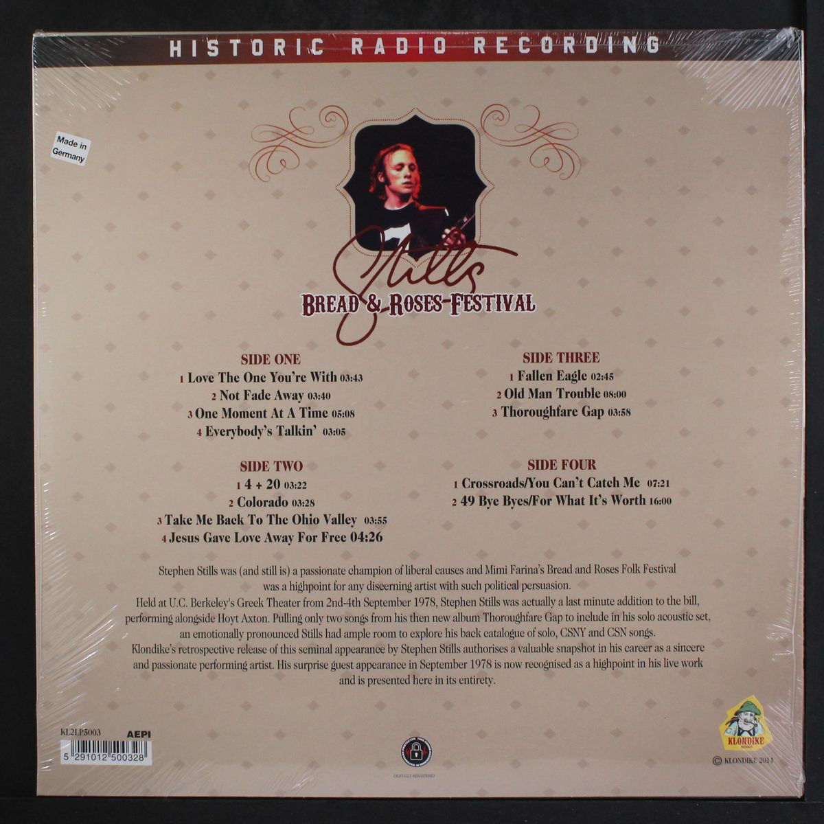 bread & roses festival, 4th september 1978 by STEPHEN STILLS