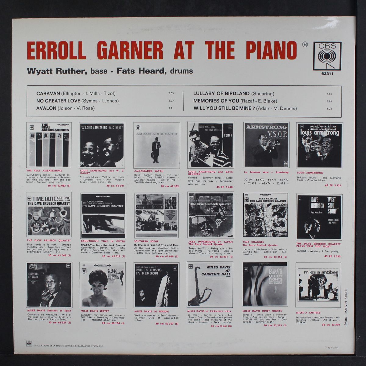 at the piano by ERROLL GARNER