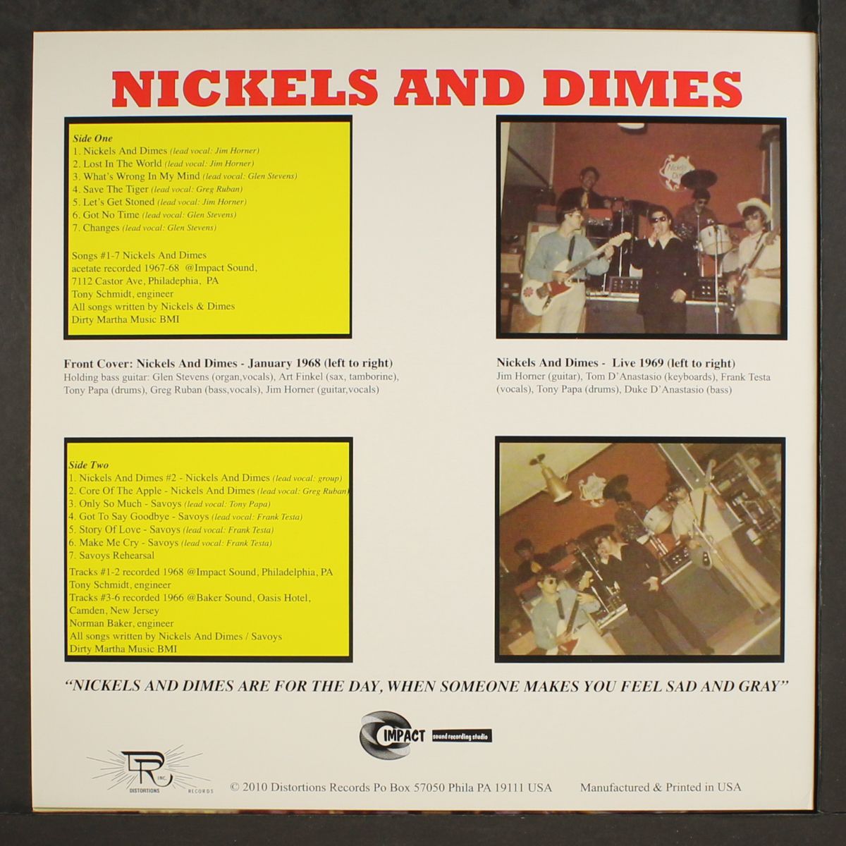 nickels and dimes by NICKELS AND DIMES