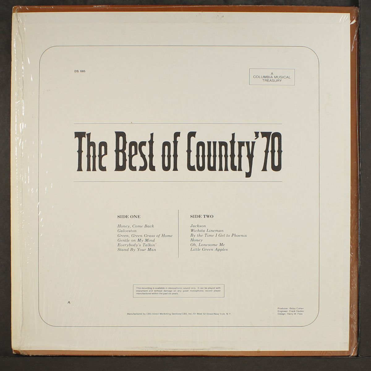 the best of country '70 by TERRY BAXTER