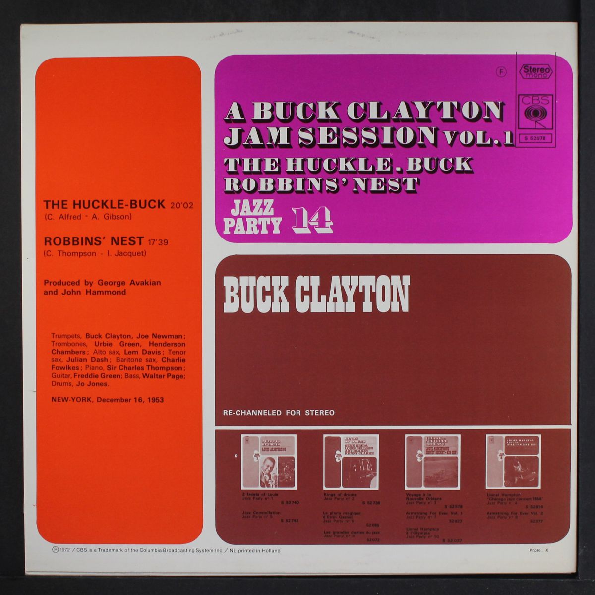 jam session, vol. 1 by BUCK CLAYTON