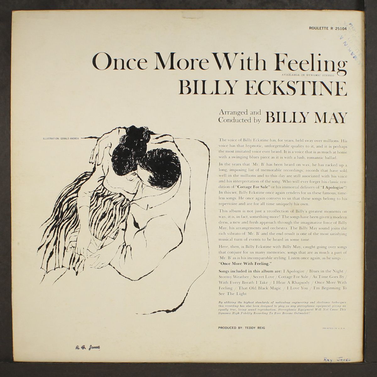 once more with feeling by BILLY ECKSTINE
