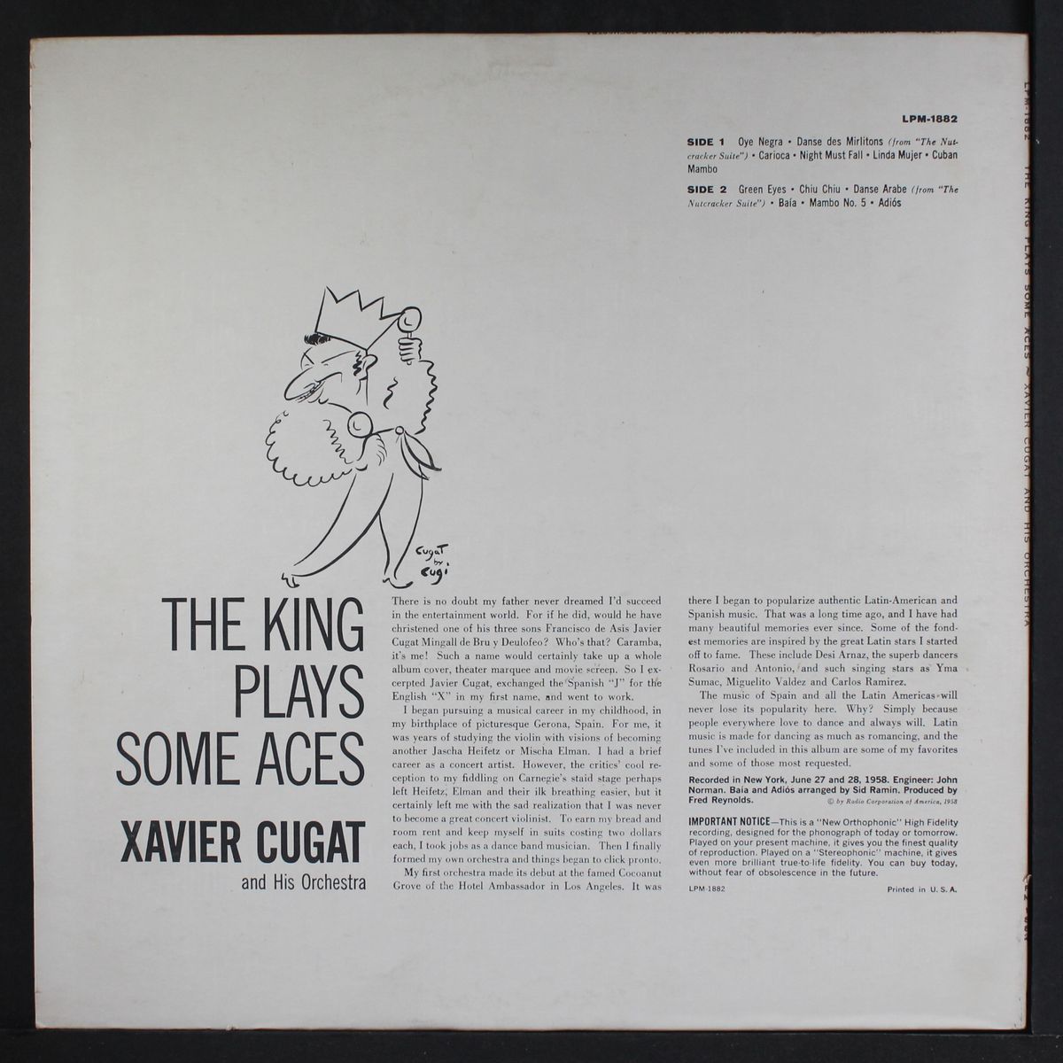 the king plays some aces by XAVIER CUGAT