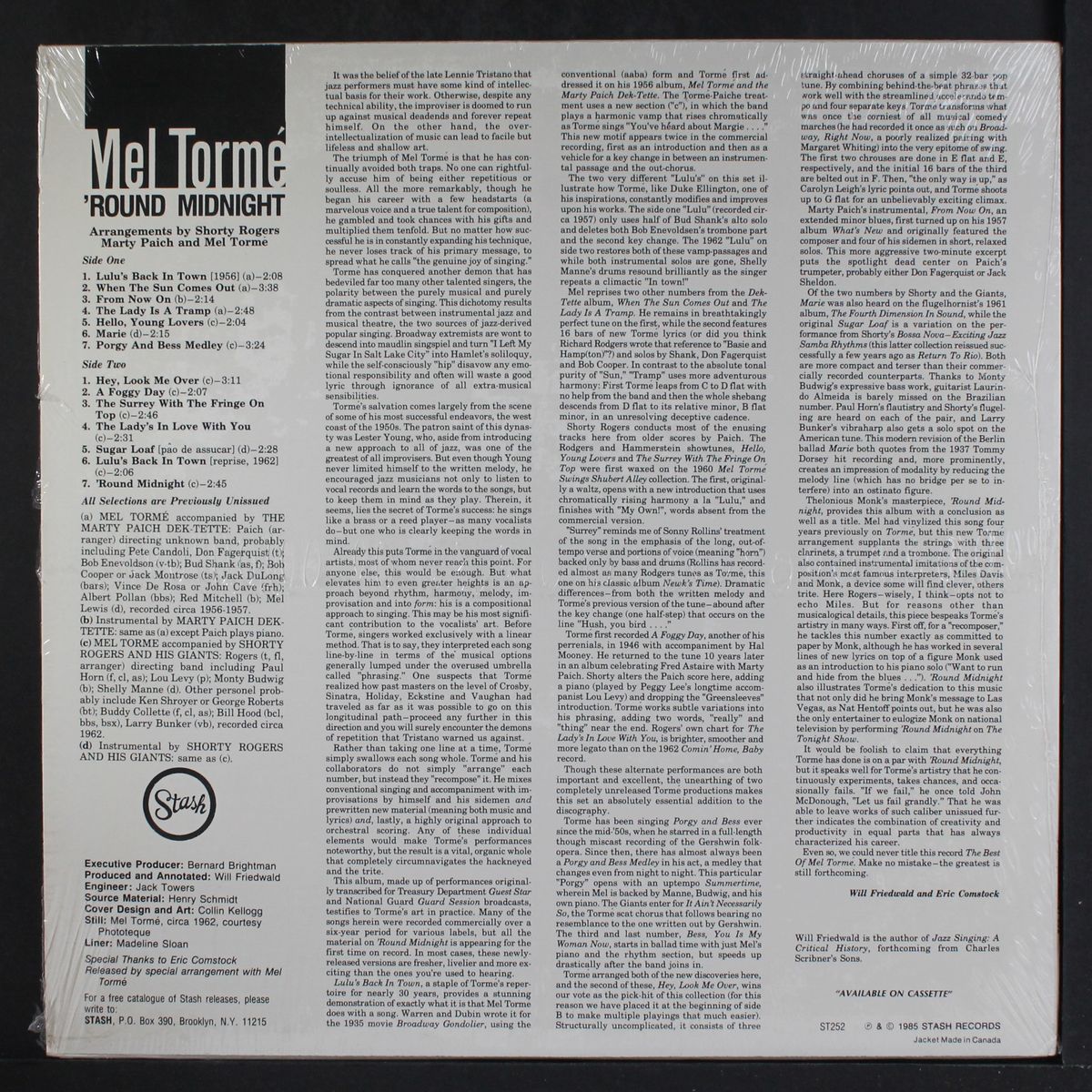 'round midnight by MEL TORME