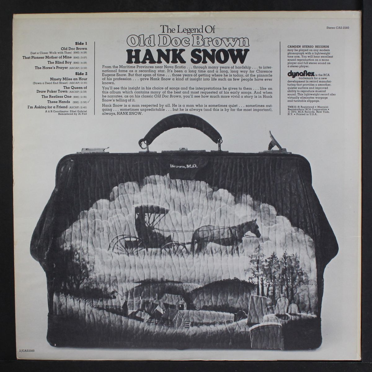 the legend of old doc brown by HANK SNOW