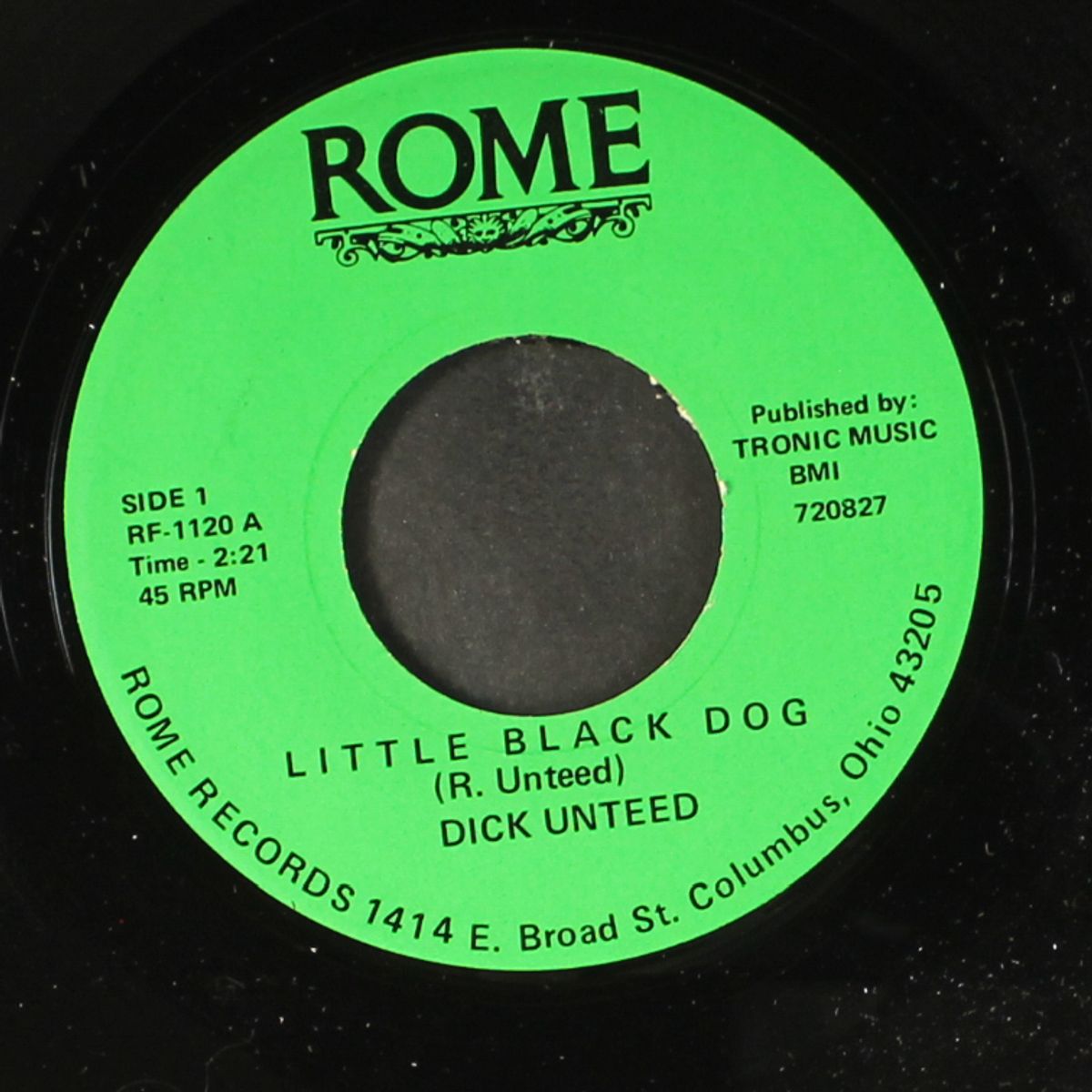 little black dog / walk slowly darling by DICK UNTEED