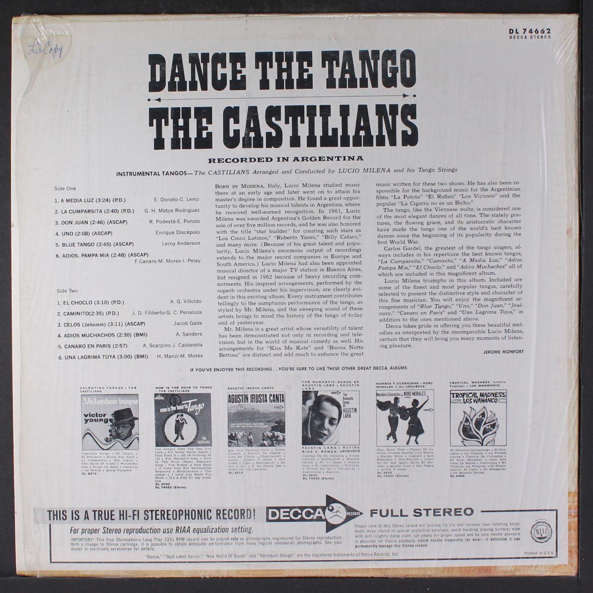 dance the tango by CASTILIANS