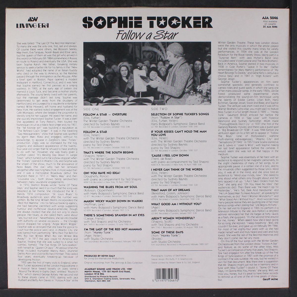 follow a star by SOPHIE TUCKER