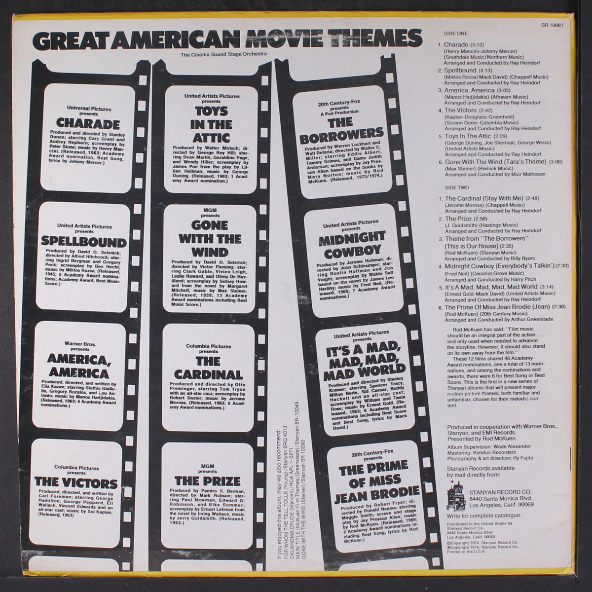 great american movie themes by CINEMA SOUND STAGE ORCHESTRA