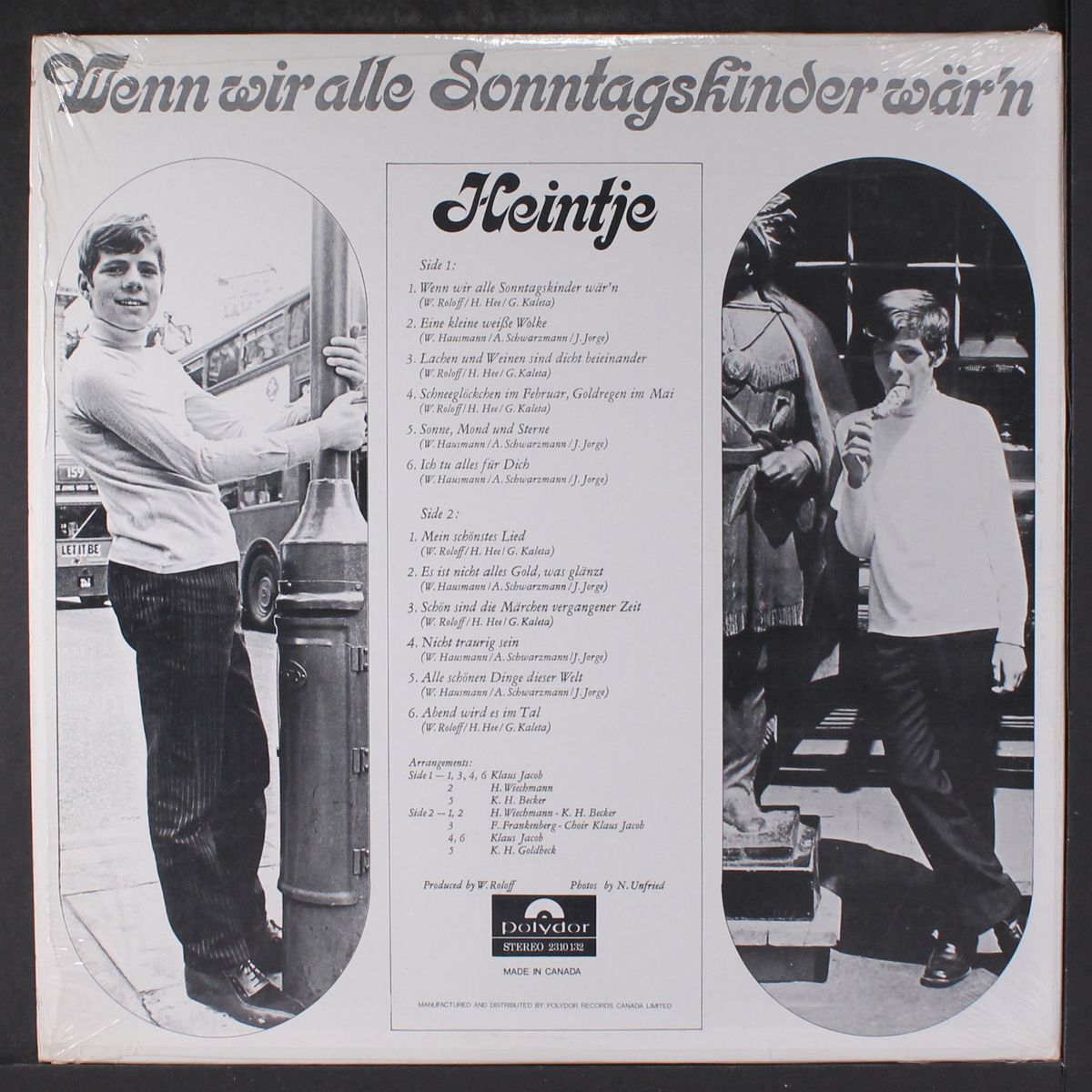 wenn wir alle sonntagskinder war'n by HEINTJE