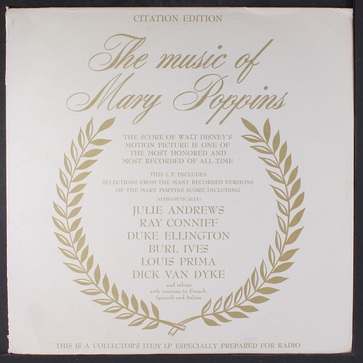 the music of mary poppins by VARIOUS