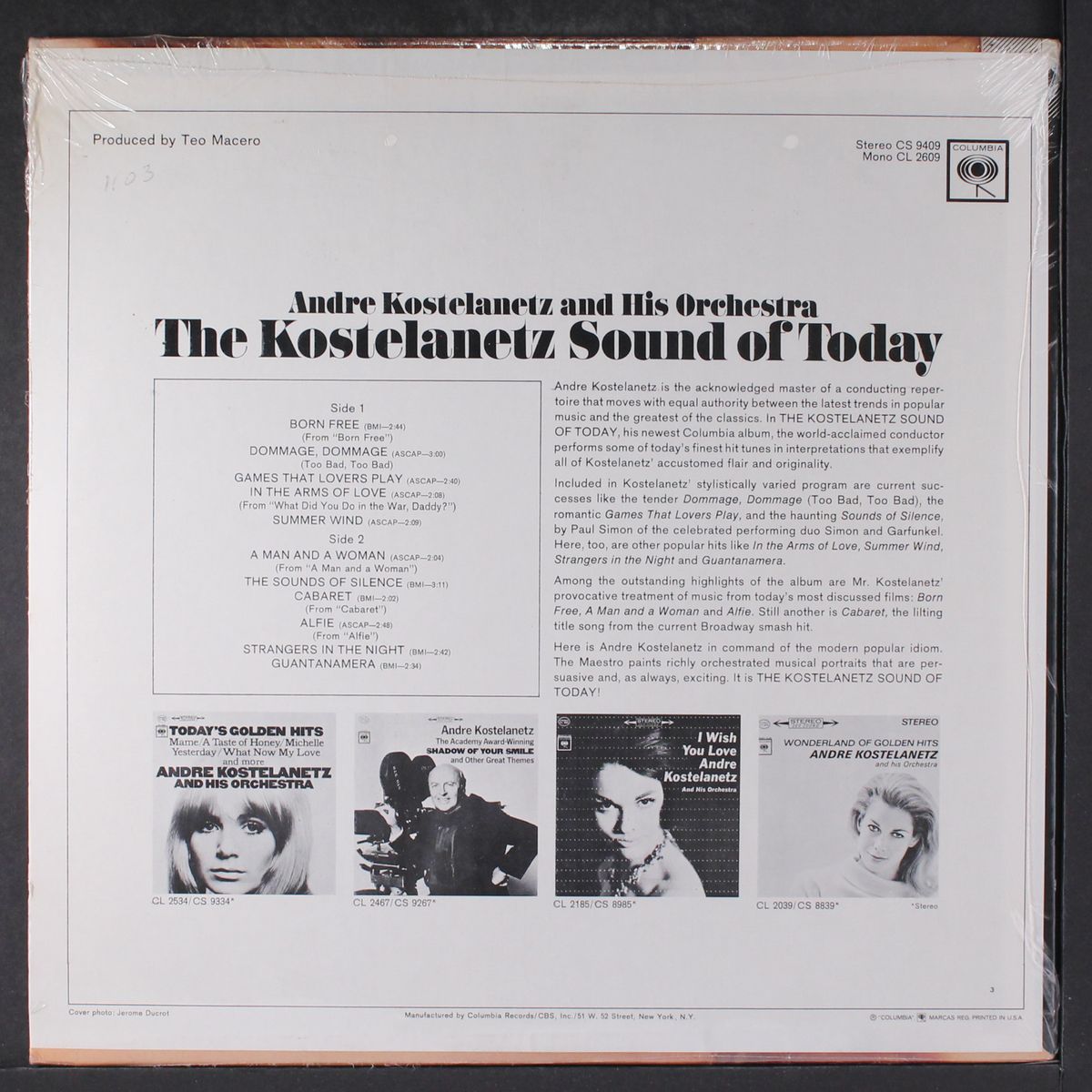 sound of today by ANDRE KOSTELANETZ