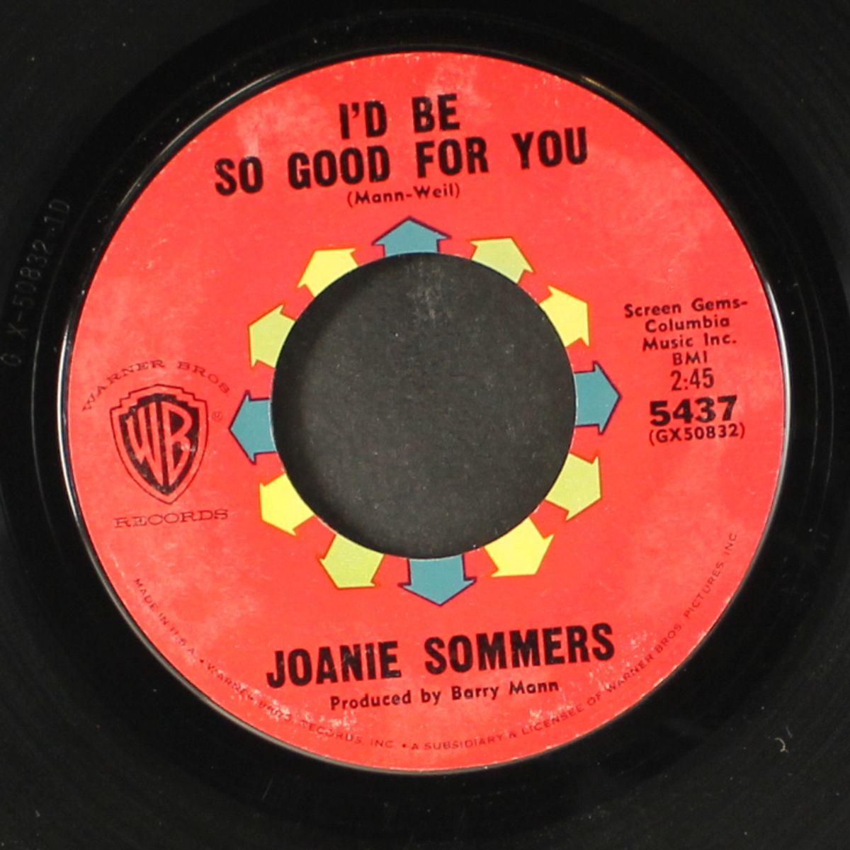 i'm gonna know he's mine / i'd be so good for you by JOANIE SOMMERS
