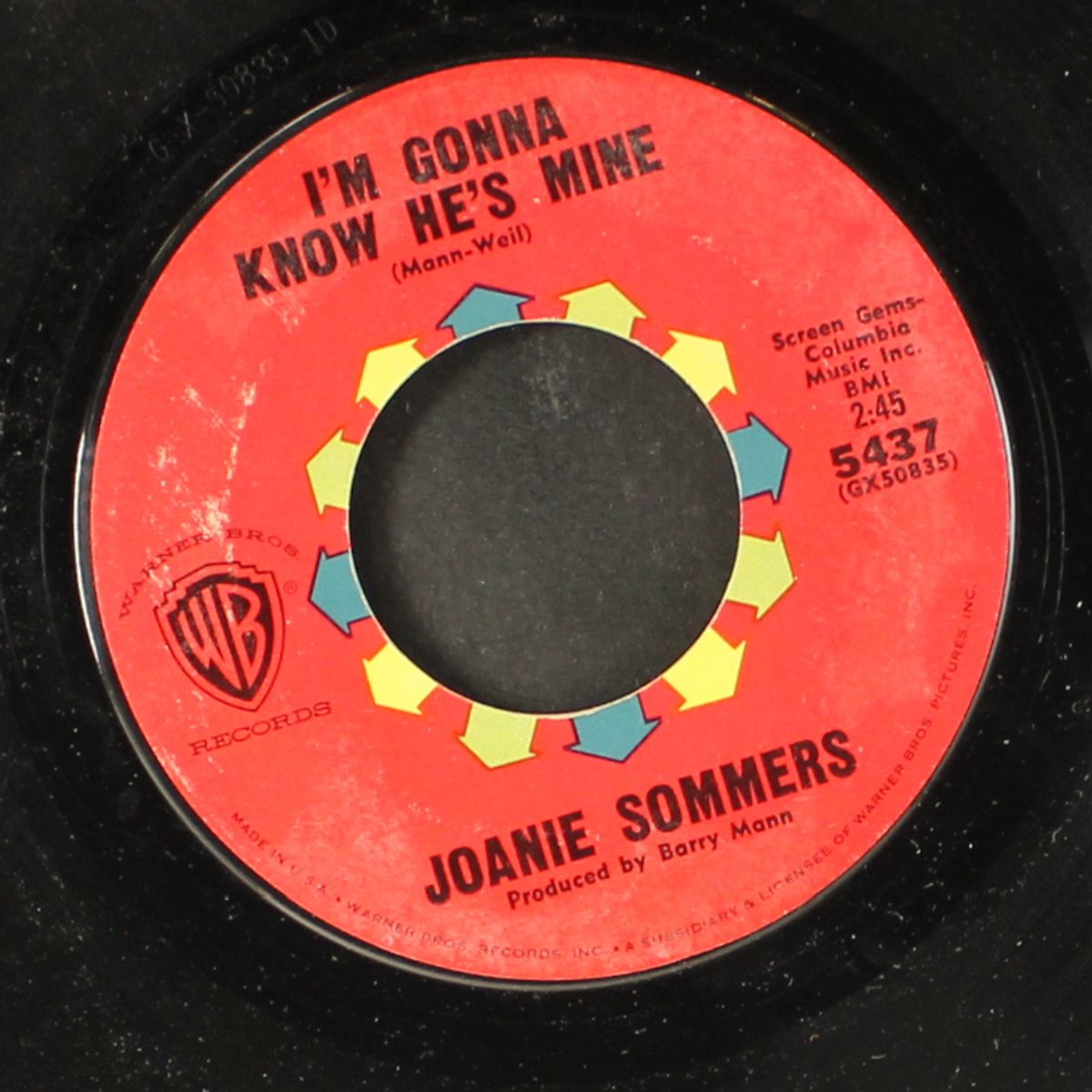i'm gonna know he's mine / i'd be so good for you by JOANIE SOMMERS