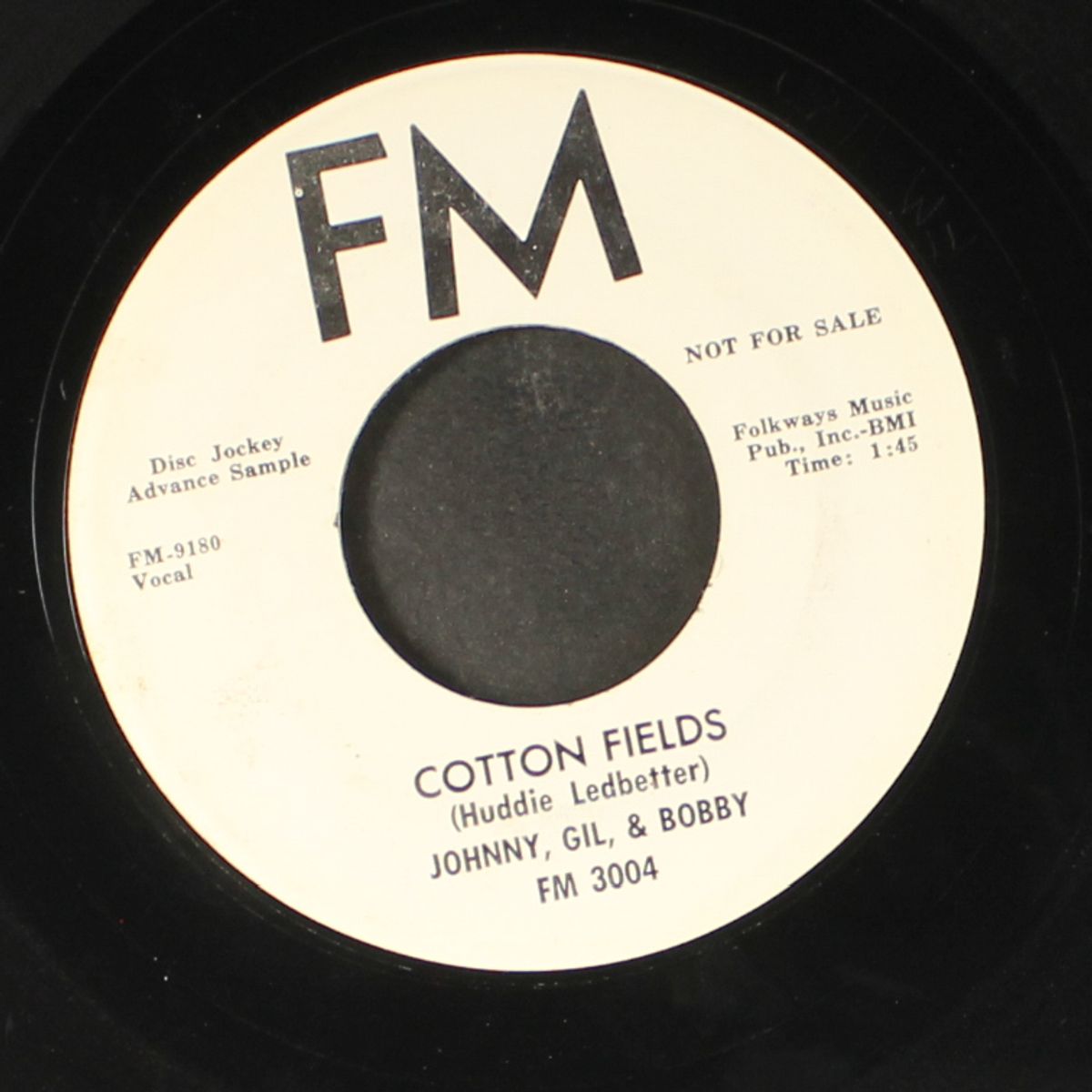 cotton fields / sometimes i feel like a motherless child by JOHNNY, GIL & BOBBY