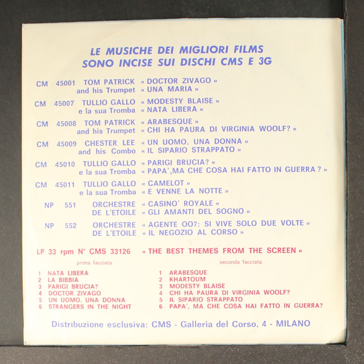 agente 007: si vive solo due volte (you only live twice) by ORCHESTRE DE L'ETOILE