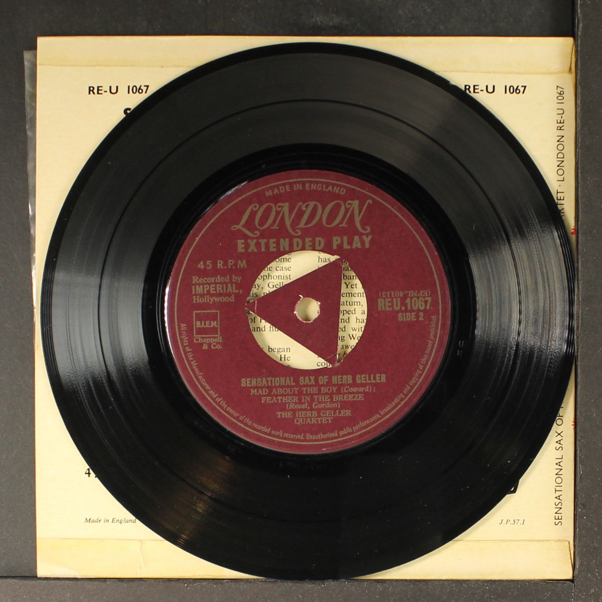 sensational sax of by HERB GELLER