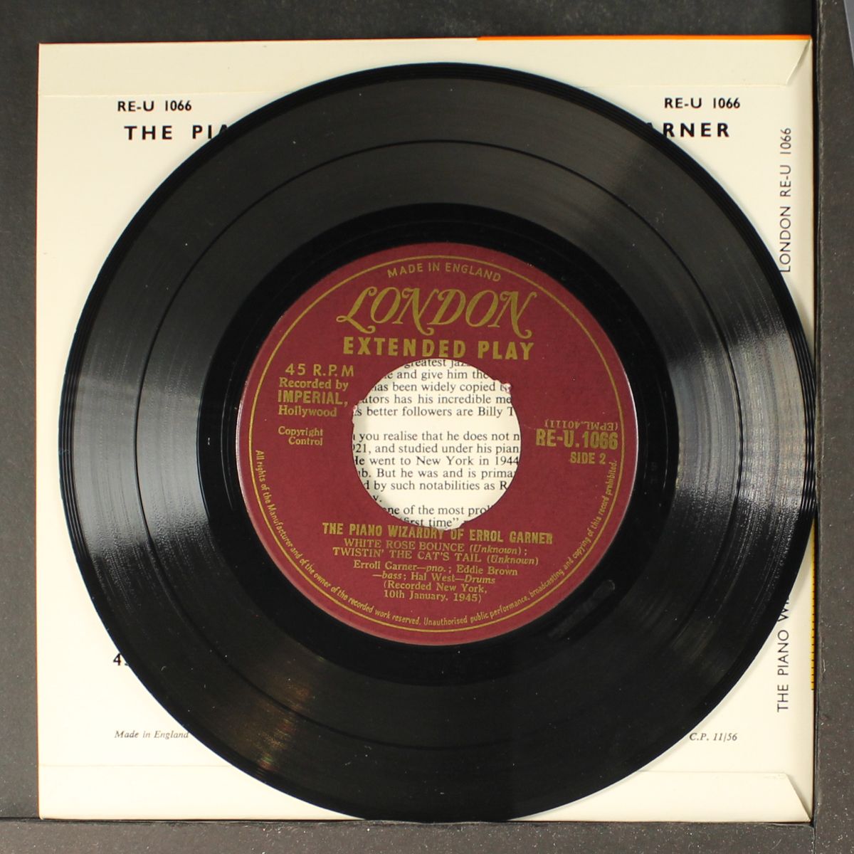 the piano wizardry of by ERROLL GARNER