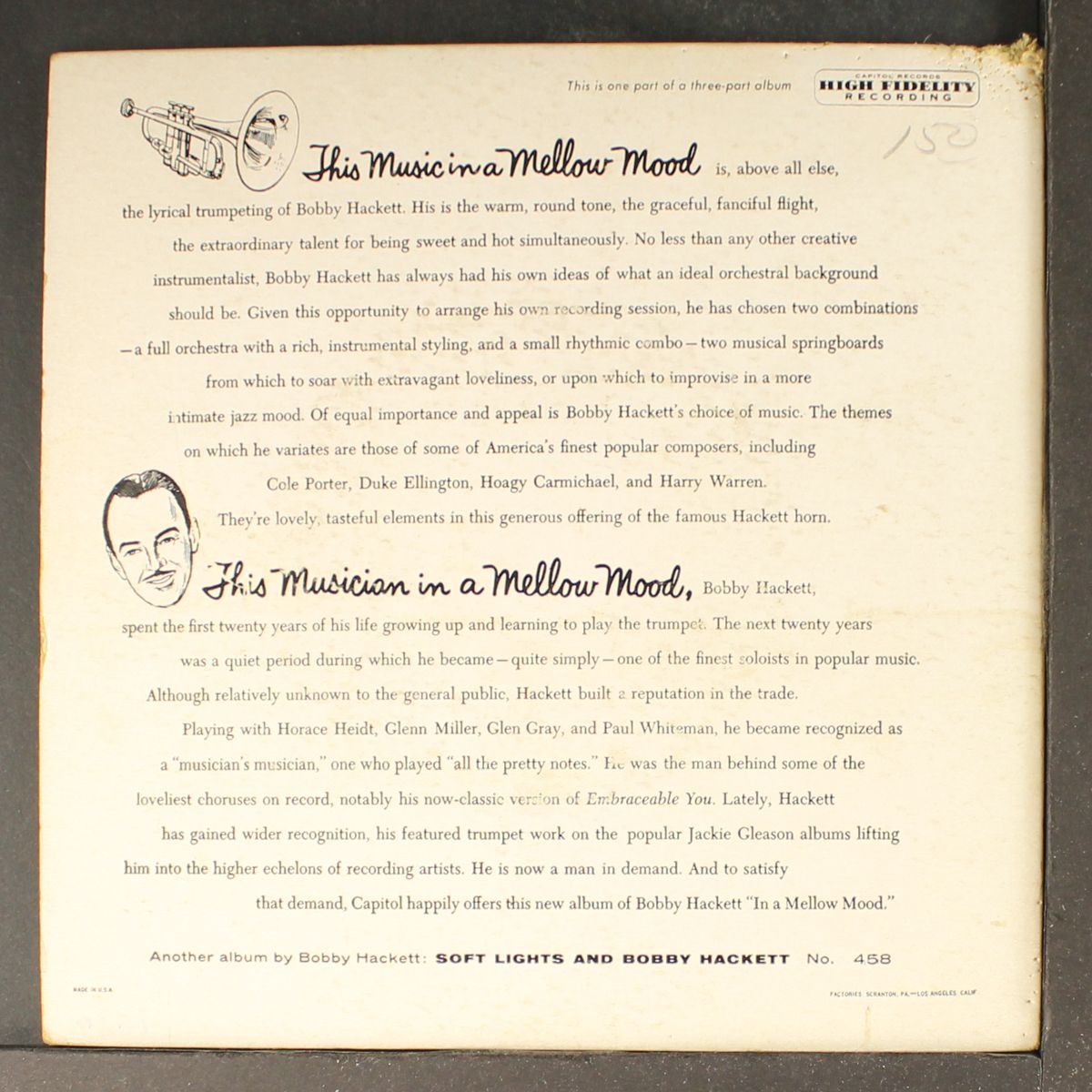 in a mellow mood pt. 2 by BOBBY HACKETT