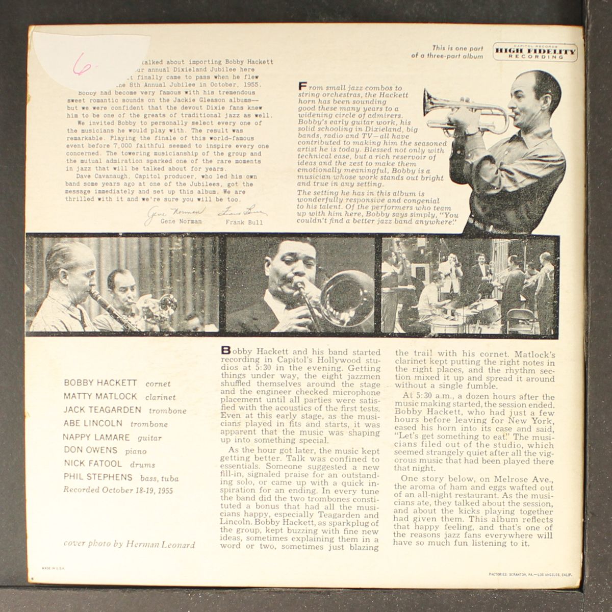 coast concert pt. 3 by BOBBY HACKETT
