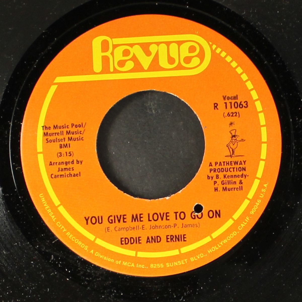 you give me love to go on / tell it like it is by EDDIE & ERNIE