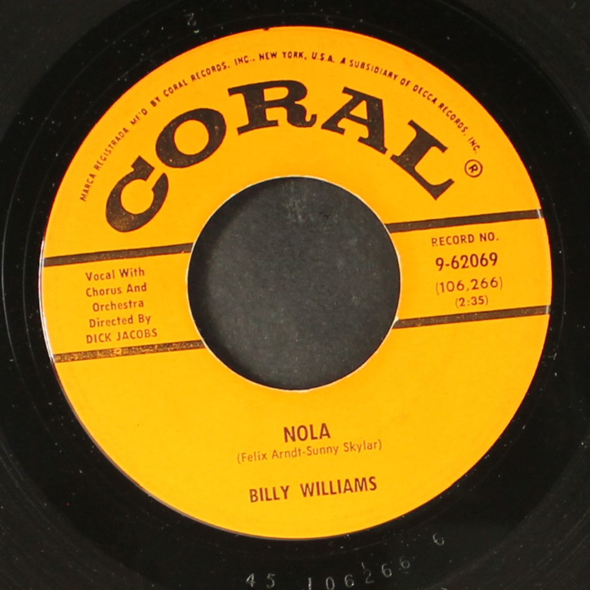 nola / tied to the strings of your heart by BILLY WILLIAMS & GROUP