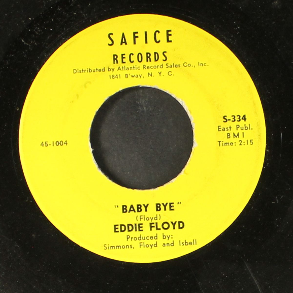 baby bye / never get enough of your love by EDDIE FLOYD