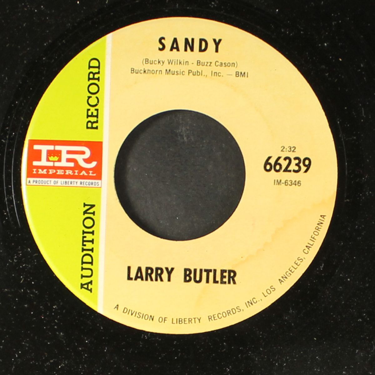 sandy / lonesome by LARRY BUTLER