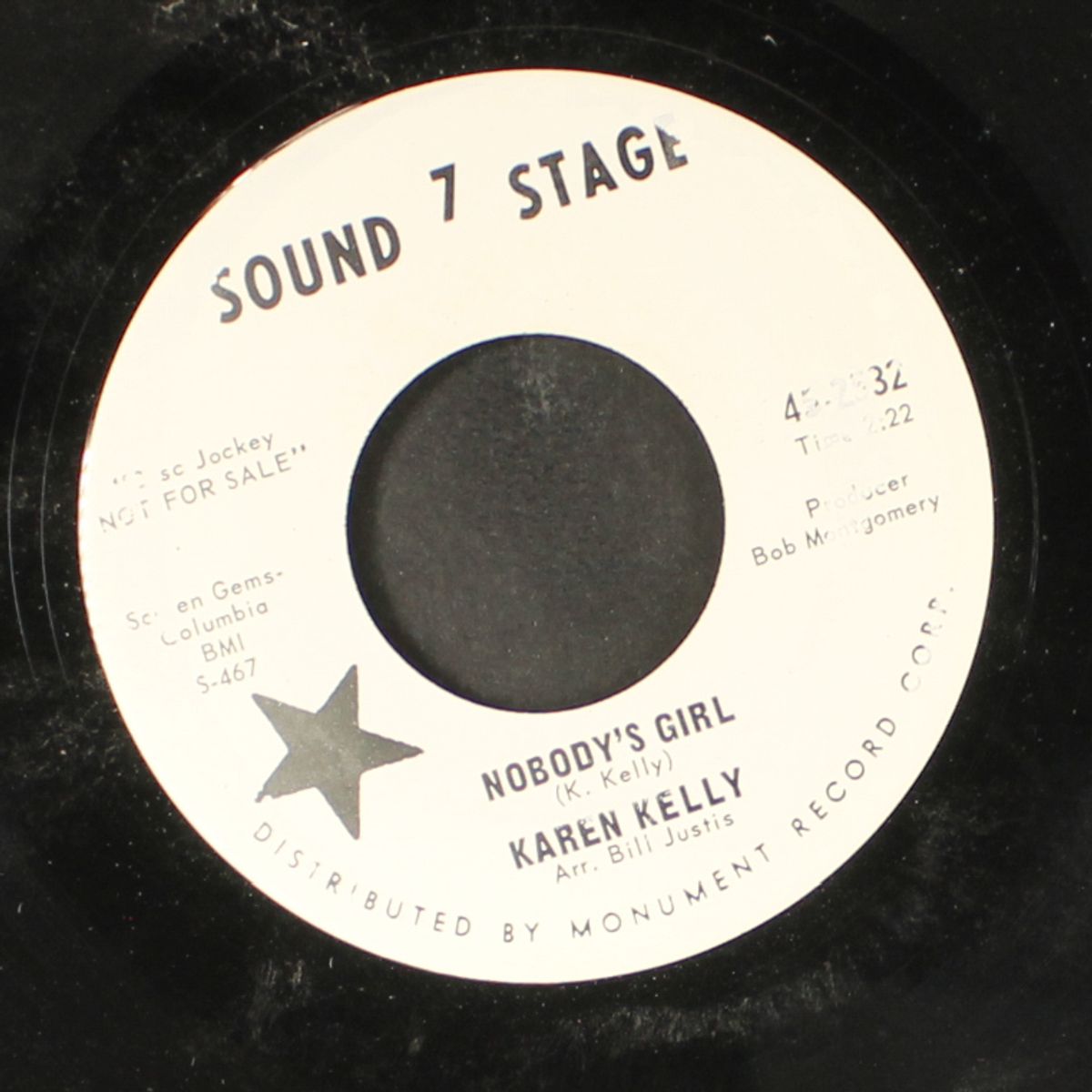 nobody's girl / don't let the hurt show through by KAREN KELLY