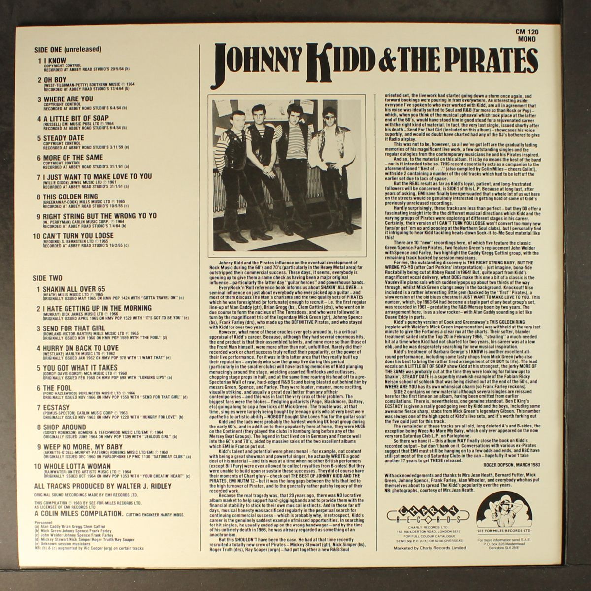 rarities by JOHNNY KIDD & PIRATES