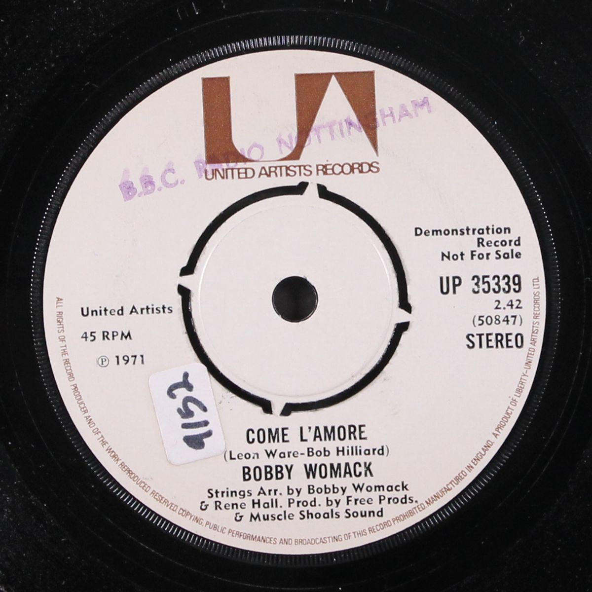 that's the way i feel about cha / come l'amore by BOBBY WOMACK