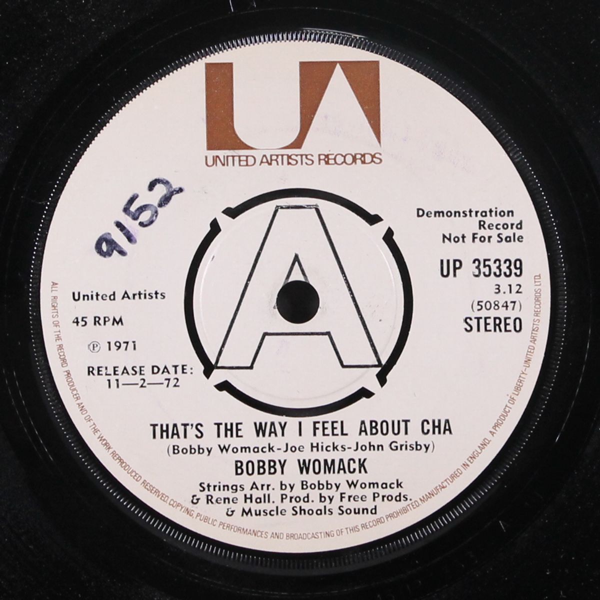 that's the way i feel about cha / come l'amore by BOBBY WOMACK