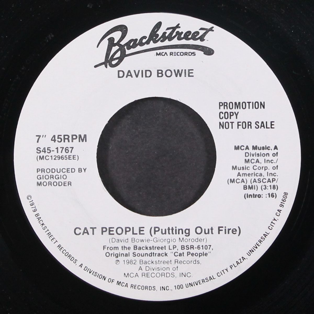 cat people (putting out fire) by DAVID BOWIE / GIORGIO MORODER