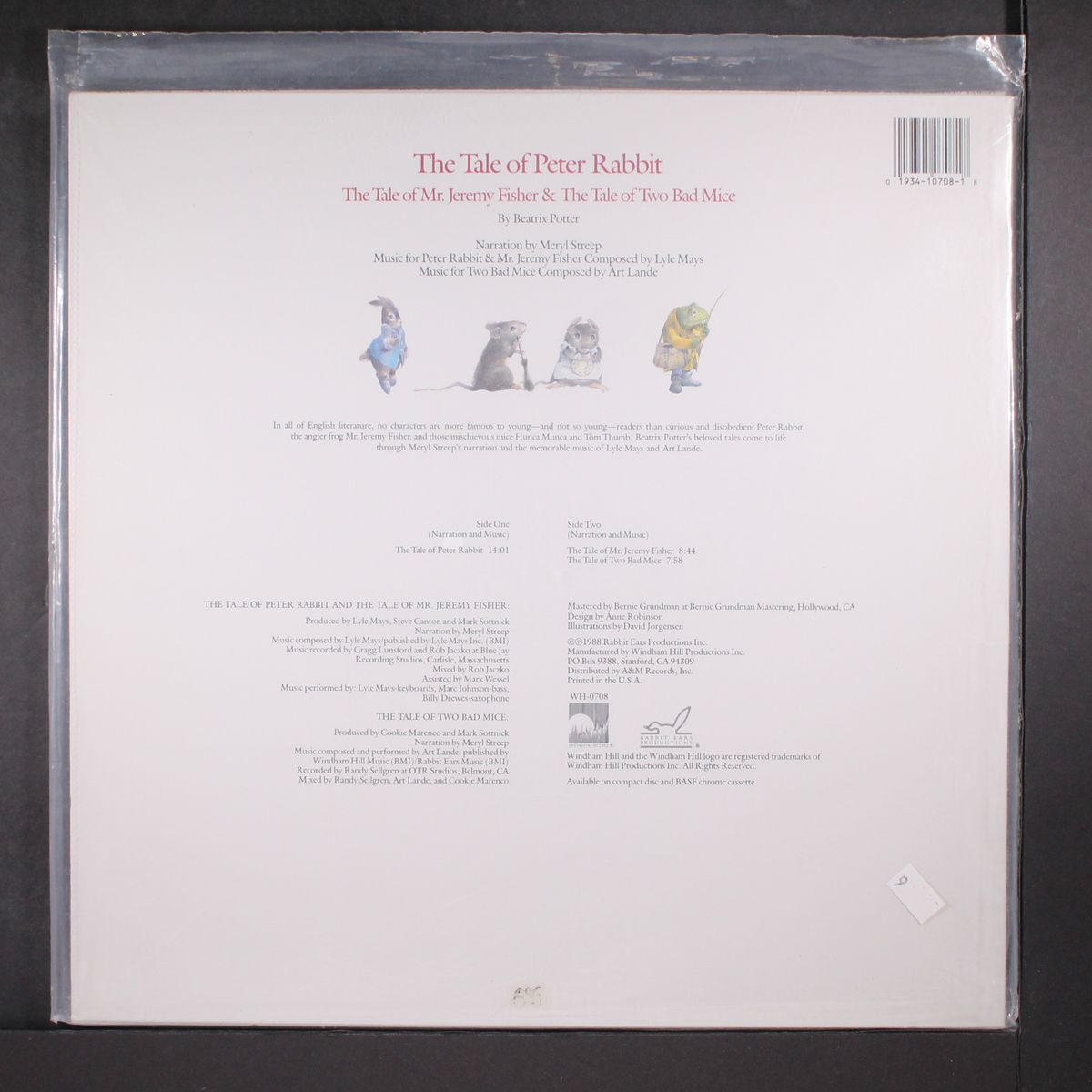 the tale of peter rabbit by MERYL STREEP / LYLE MAYS