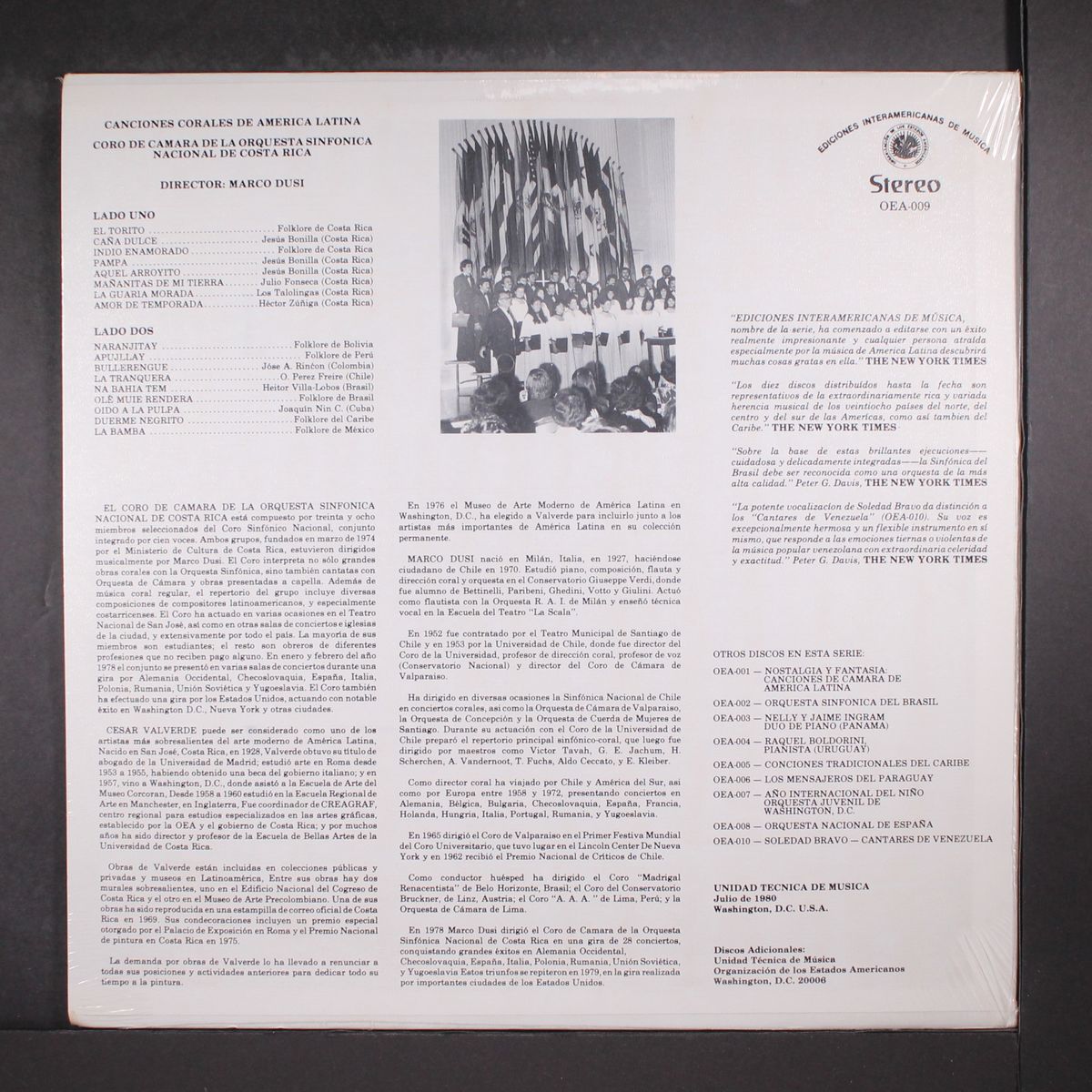 canciones corales de america latina by MARCO DUSI