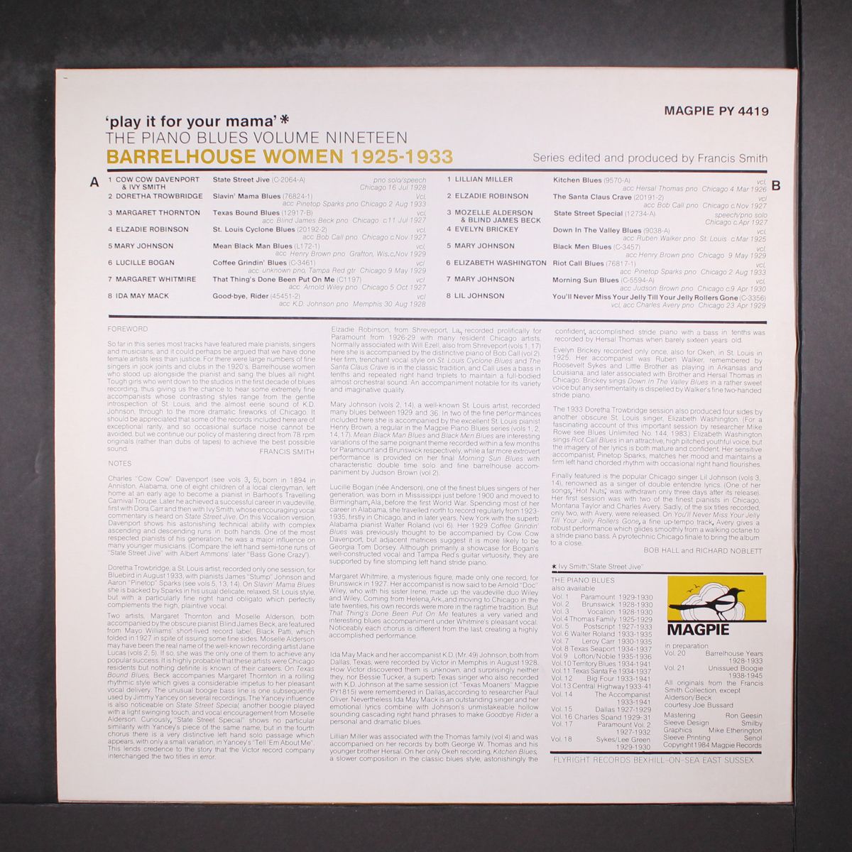 play it for your mama, barrelhouse women 1925-1933 by VARIOUS