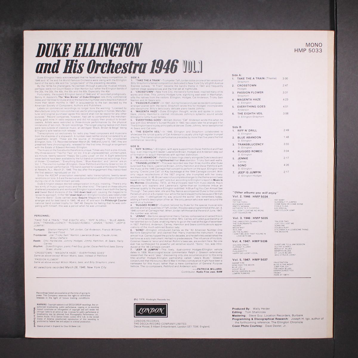 the radio transcriptions, vol. 1 by DUKE ELLINGTON
