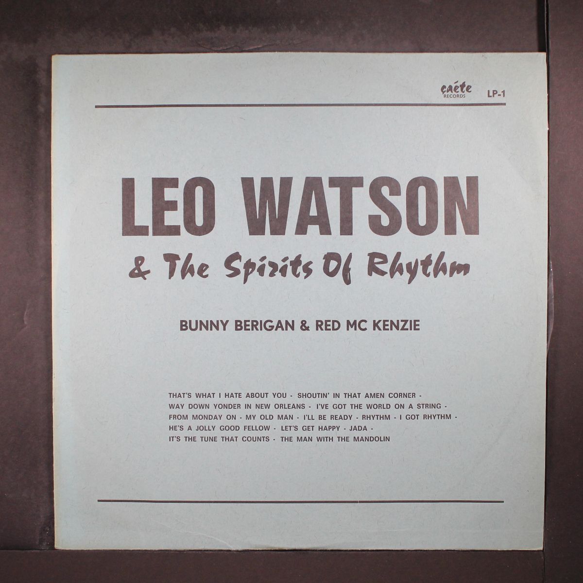 and the spirits of rhythm by LEO WATSON