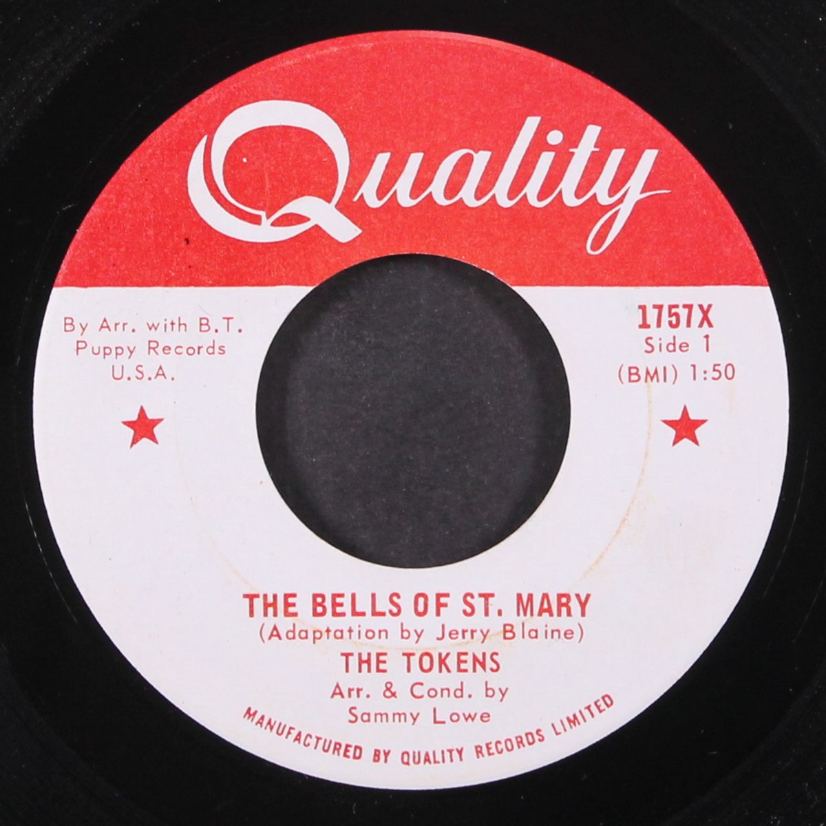 the bells of st. mary / just one smile by TOKENS