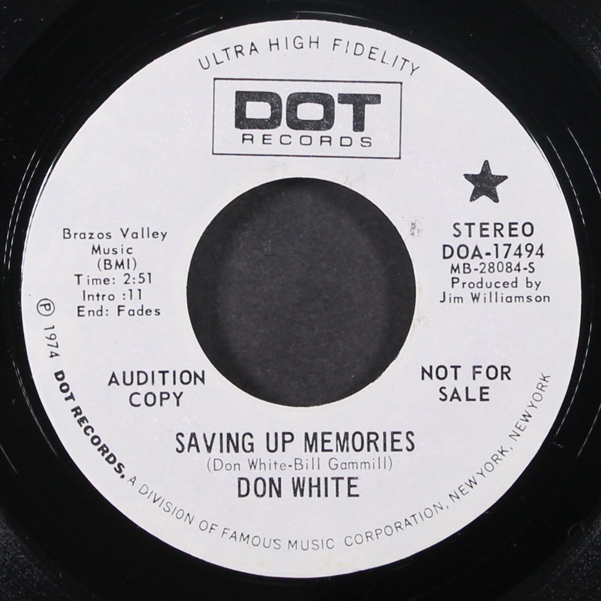 sing a hillbilly song by DON WHITE