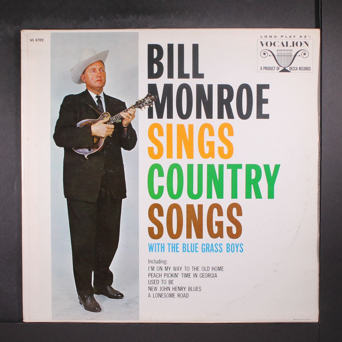 sings country songs by BILL MONROE