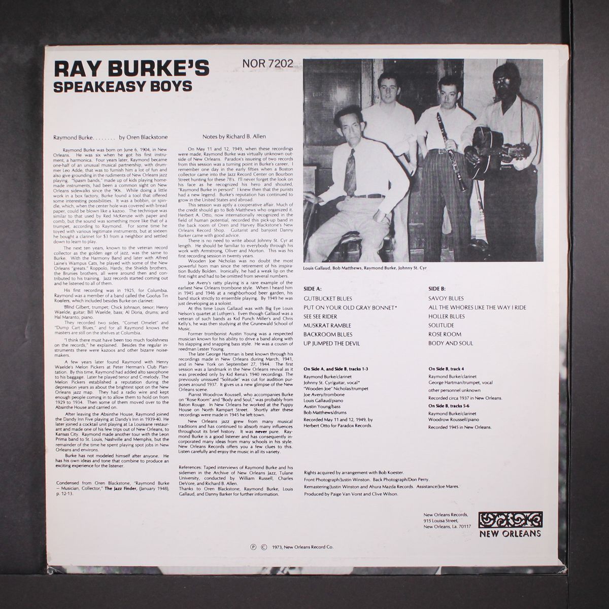 ray burke's speakeasy boys by RAYMOND BURKE