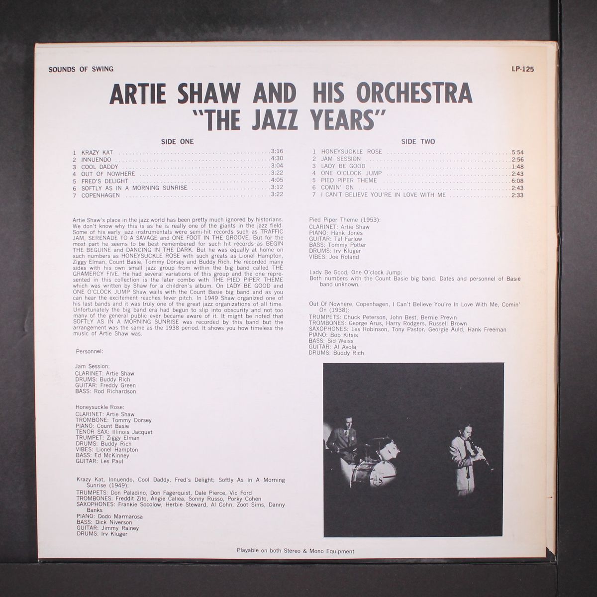 the jazz years by ARTIE SHAW