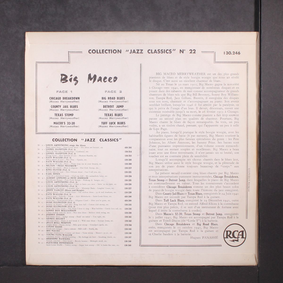 collection jazz classics, no. 22 by BIG MACEO