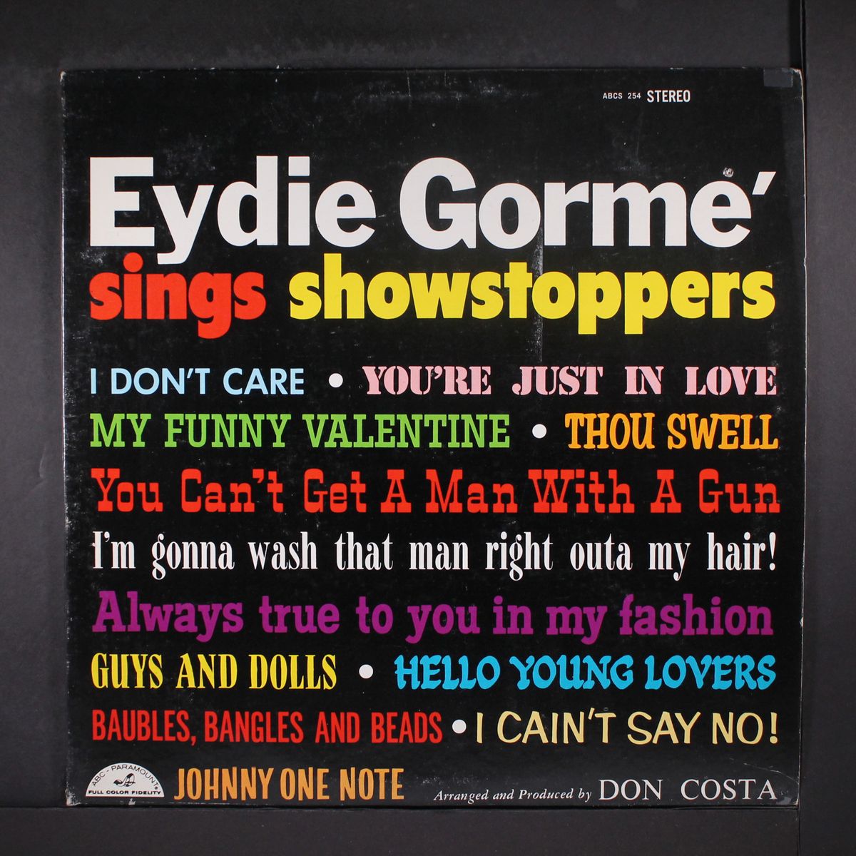 gorme sings showstoppers by EYDIE GORME