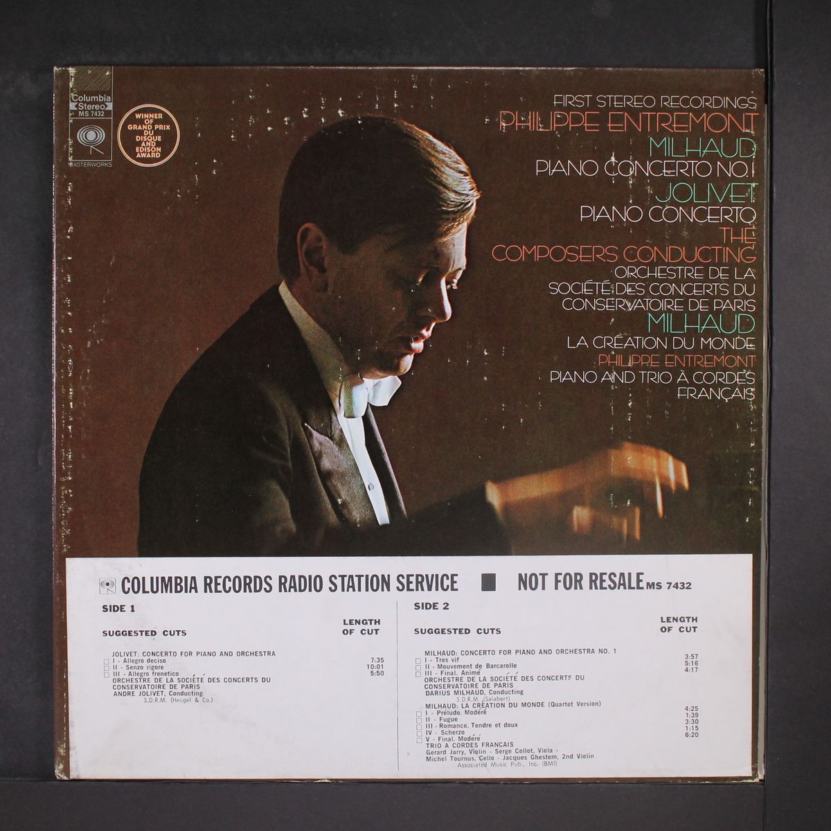 milhaud: piano concerto no. 1 by PHILIPPE ENTREMONT