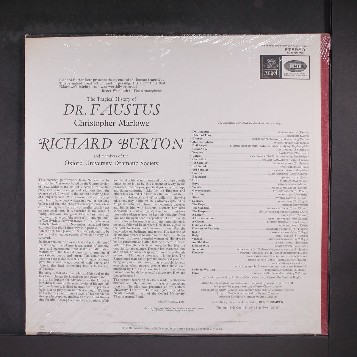dr. faustus by RICHARD BURTON